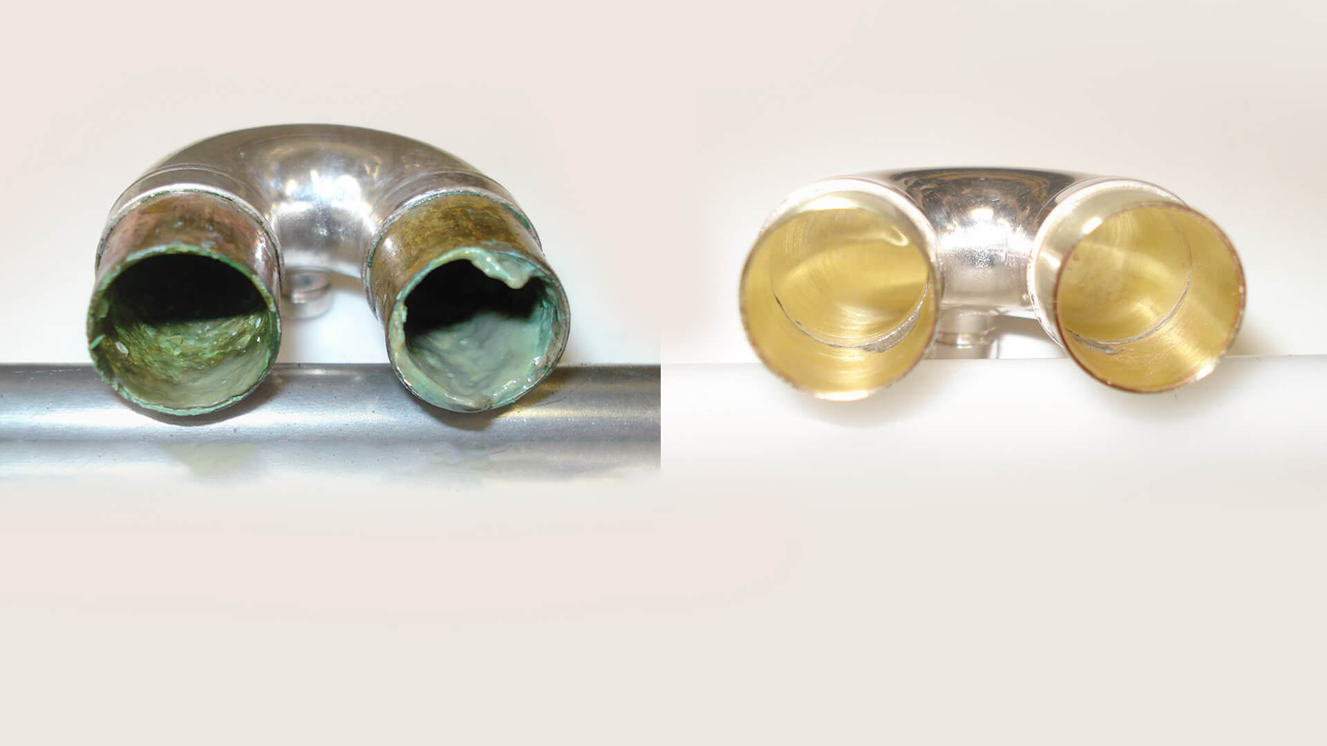 Trumpet before after ultrasonic cleaning